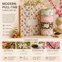 Modern Pull-Tab Candle Gift Set