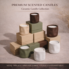 Ceramic Candle Collection-for display only. please contact us for a custom quote