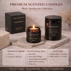 Black Apothecary Collection-for display only. please contact us for a custom quote